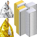 Kanayu 100 Pack Emergency Foil Thermal Blankets by Kanayu