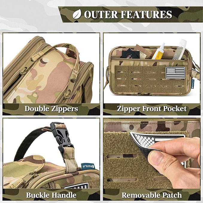 PAVILIA Extra Large Tactical Toiletry Bag - Image 4