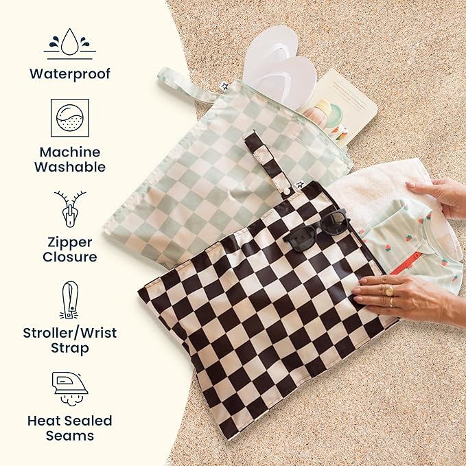 Tiny Twinkle Mess Proof Wet Bags | 1-Pack Reusable Waterproof Wet Bags - Image 7