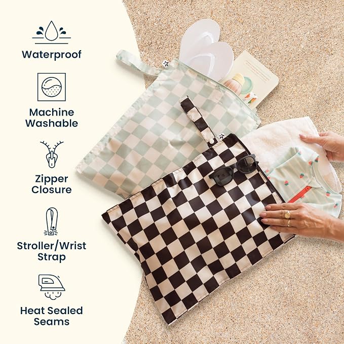Tiny Twinkle Mess Proof Wet Bags | 1-Pack Reusable Waterproof Wet Bags - Image 6