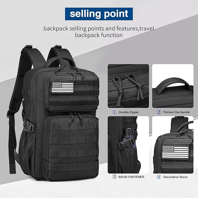 Wotony Military Tactical Backpack - Image 5