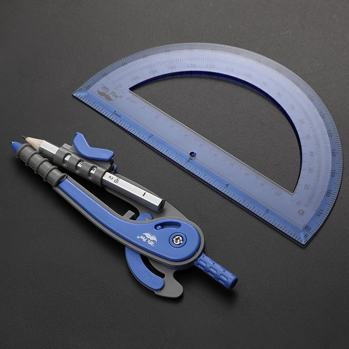Mr. Pen- Geometry Compass and Protractor Set, 6 Inch Compass, 6 Inch Protractor - Image 5