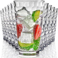 Bravario Hammered Plastic Drinking High Tumbler, Dishwasher-Safe Premium by Bravario