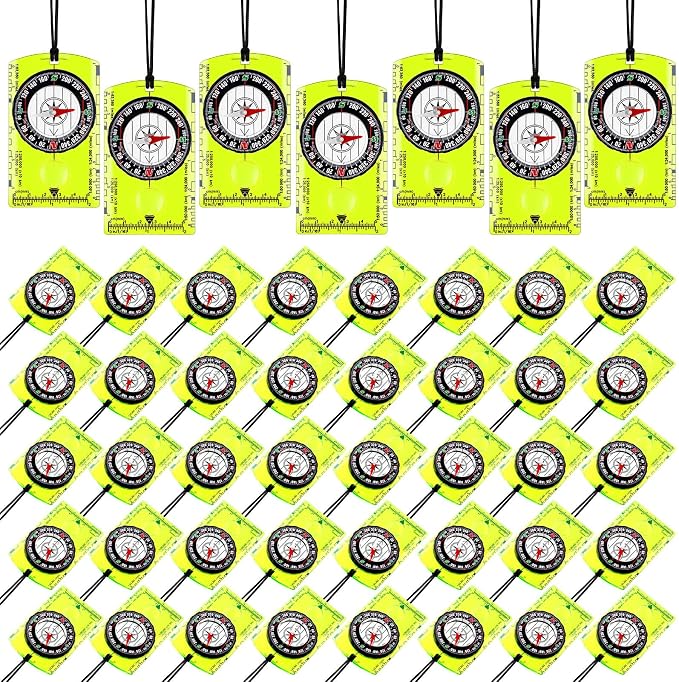 Geiserailie Acrylic Orienteering Compass Hiking Backpacking Map Reading Compass by Geiserailie