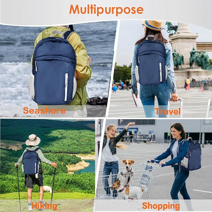 Waterproof Foldable Backpack Dry Storage Lightweight Daypack 35L Outdoor - Image 5