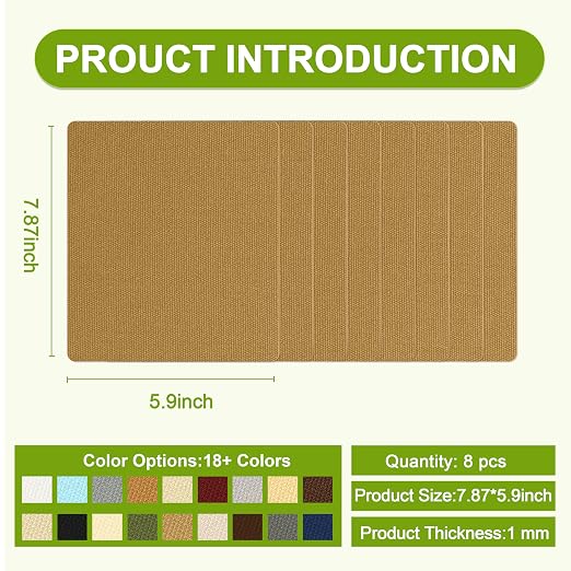Besezx Canvas Repair Patch, Outdoor Gear Patch, 7.87x5.9 Inches 8PCS, - Image 2