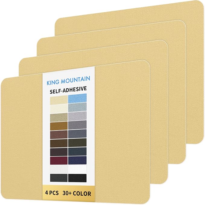 KING MOUNTAIN Canvas Repair Patch 9 x11 Inch 4 Pcs Self-Adhesive Waterproof by ForABetterHomeLife