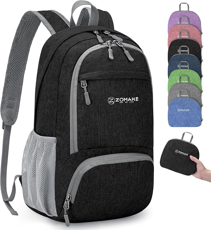 ZOMAKE Ultra Lightweight Packable Backpack 20L, Small Foldable Backpacks Hiking by ZOMAKE