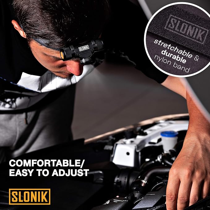 SLONIK Rechargeable Headlamp Flashlight - Image 7