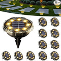 SOLPEX Solar Ground Lights 12 Pack, Solar Pathway Lights Outdoor Waterproof by Solpex