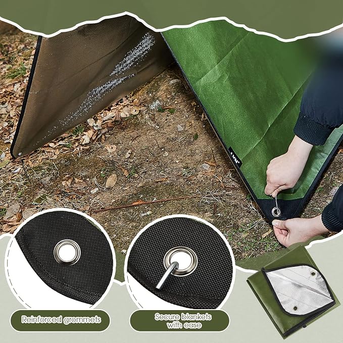 Kingdder 2 Pcs Heavy Duty Emergency Blankets - Image 3