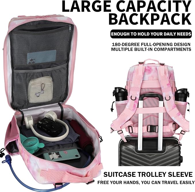 Military Tactical Backpack 45L/25L 3 Day Assault Pack Molle Daypack Hiking - Image 5