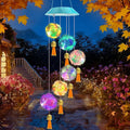 Toodour Solar Wind Chime, Color Changing Hydrangea Ball Wind Chimes LED by Toodour