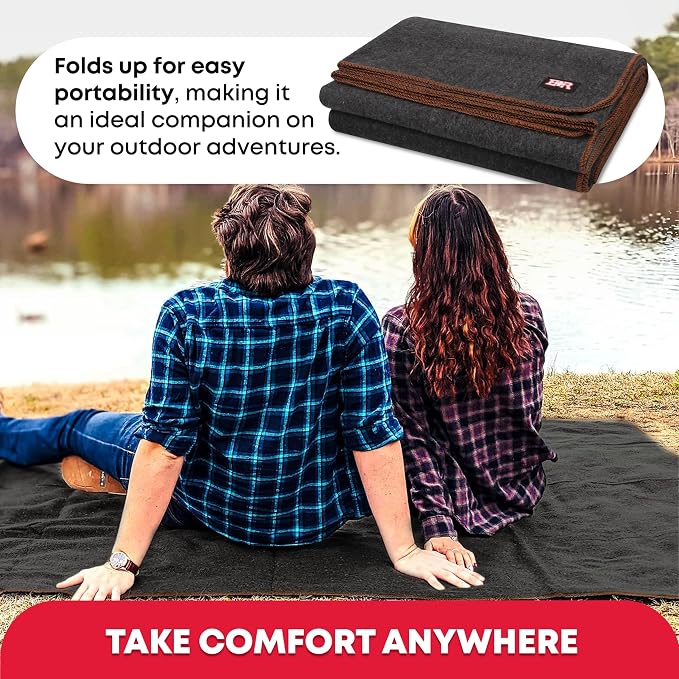 Ever Ready First Aid Military Wool Blanket 80% Wool - Image 2