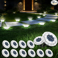 echosari Solar Ground Lights 12 Pack, Upgraded Solar Garden Lights Auto ON/Off by echosari