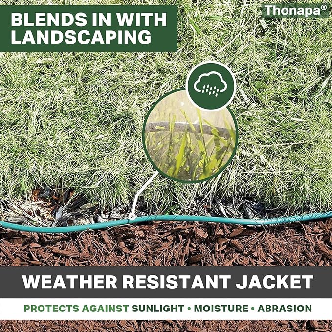 Thonapa Weatherproof Green Extension Cord 6 ft 3 Outlets, 16/3 SJTW Outdoor - Image 3