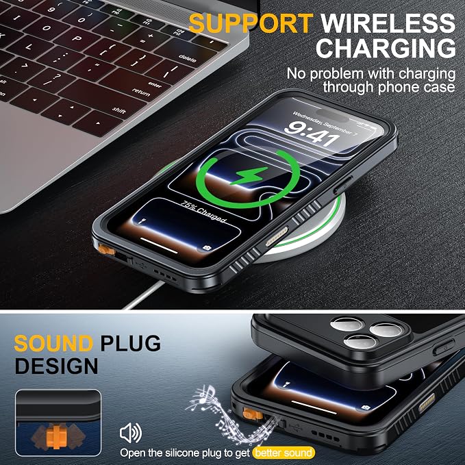 ANTSHARE for iPhone 17 Pro Max Case, IP68 Waterproof Shockproof Case, - 12 FT - Image 5