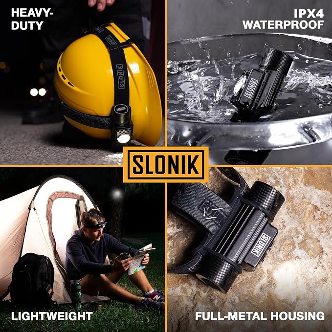 SLONIK Headlamp Rechargeable - Image 4