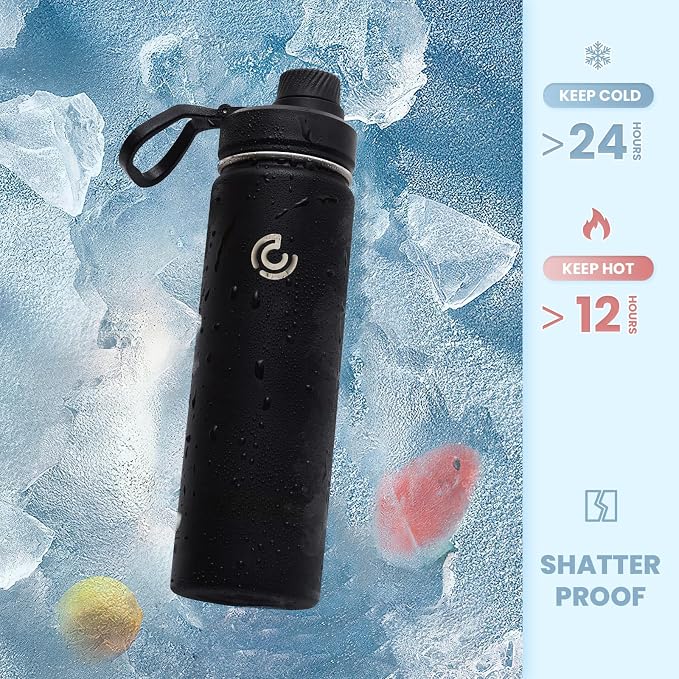 Sports Water Bottle 22oz, Insulated Water Bottle - Image 4