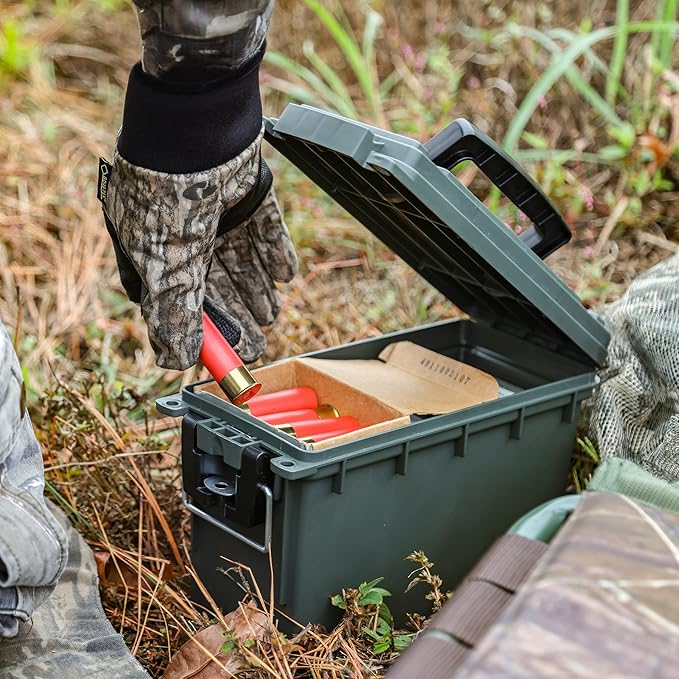 Sheffield 12791 2-Pack Ammo Storage Box, Stackable .30 Cal Field Boxes - Image 8