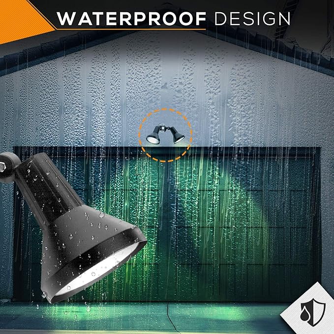 Ciata 15" Outdoor Security Flood Light 2 Head - Image 6