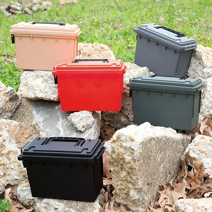 Sheffield 12636 Ammo Storage Box, Stackable .30 Cal Field Boxes, Water and Dust - Image 9