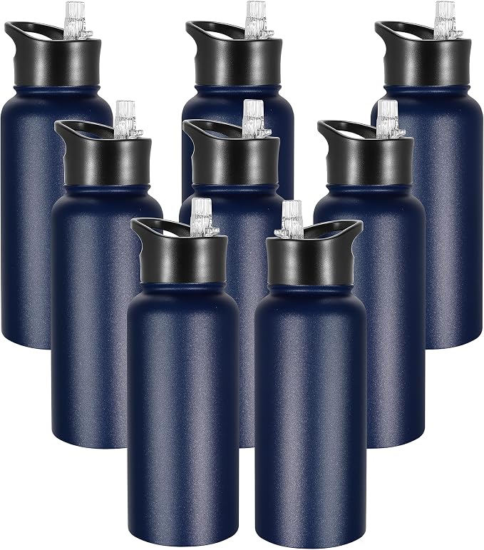 VEGOND 32 oz Insulated Water Bottle Bulk Stainless Steel Metal Water Bottles by VEGOND