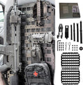 Metal Molle Panel for Vehicles & Trucks Seat Back – Premium 2mm Aluminum Alloy by HemskDays