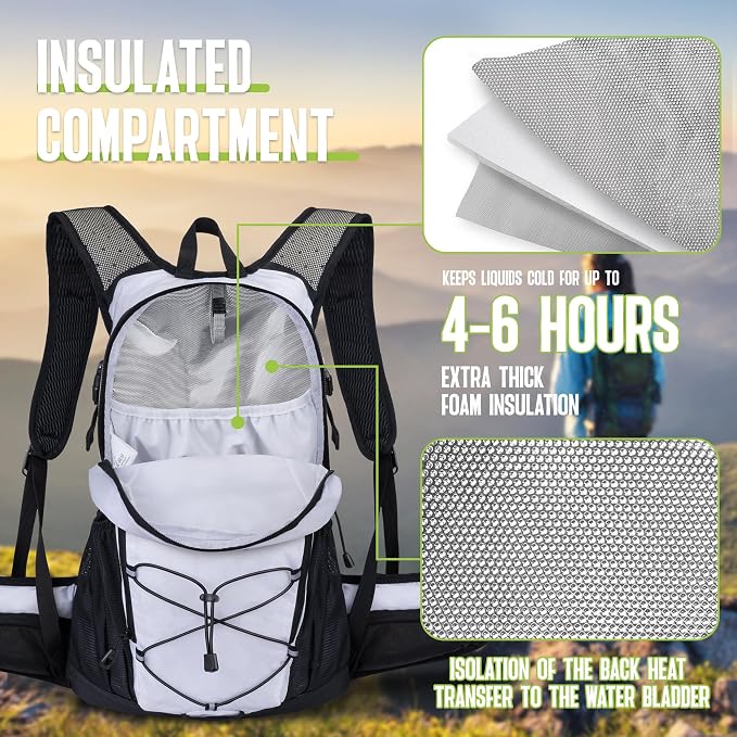 N NEVO RHINO Hydration Backpack, 18L Multipurpose Hiking Backpack - Image 3