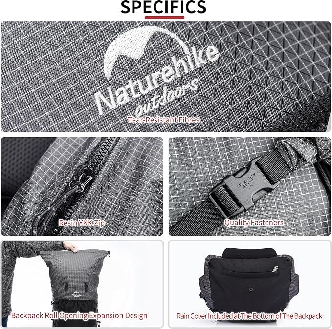 Naturehike 45L Rock Internal Frame Hiking Backpack - Image 6
