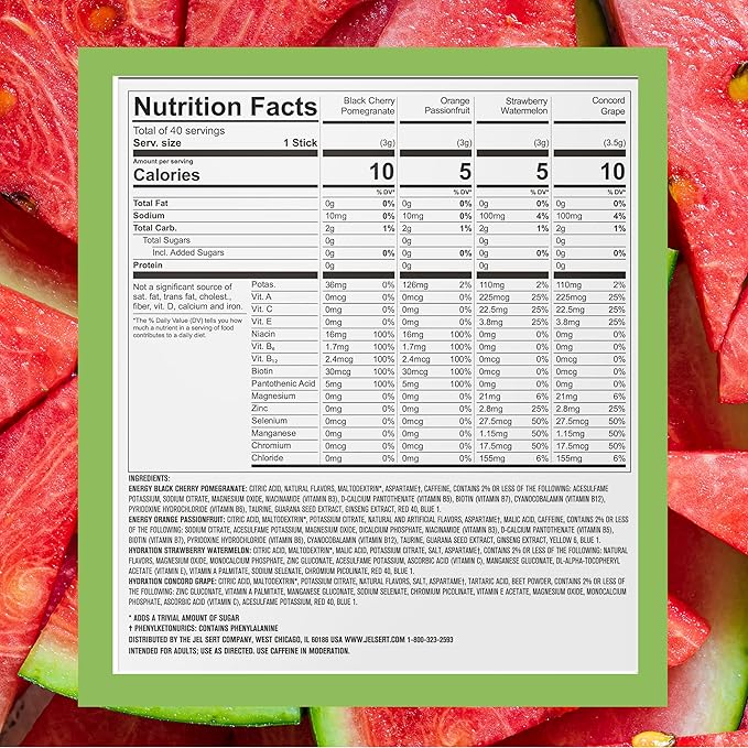 PURE KICK Energy and Hydrate Singles To Go Drink Mix Variety Pack, Strawberry - Image 2