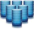 HomeVogue 15 oz Blue Hobnail Drinking Glasses by HomeVogue