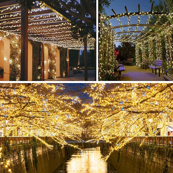 2 Pack 100 LED Connectable String Lights Indoor Outdoor, 33FT Clear Wire - Image 8
