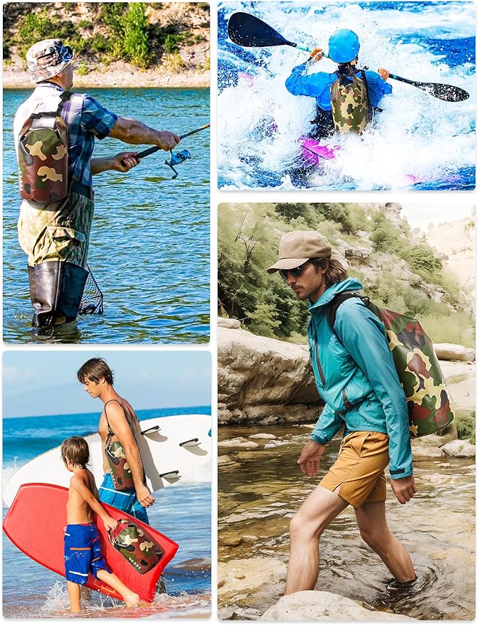HEETA Waterproof Dry Bag for Women Men, 5L/10L/20L/30L/40L Roll Top Lightweight - Image 5