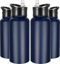 VEGOND 32 oz Insulated Water Bottle Bulk Stainless Steel Metal Water Bottles by VEGOND