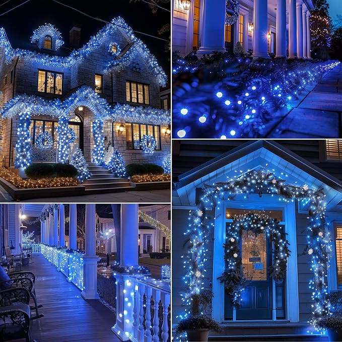 Brightown Battery Operated Christmas Lights 2 Pack 18 Feet 50 LED Clear Mini - Image 5