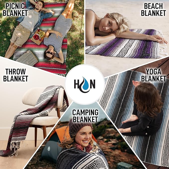 Authentic Large Handwoven Mexican Blanket - Image 4