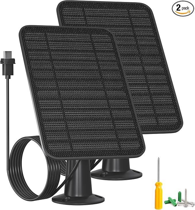 5W Solar Panel Compatible with Blink Outdoor 4/Outdoor 2K+ Camera, Solar Panel by WININMETA