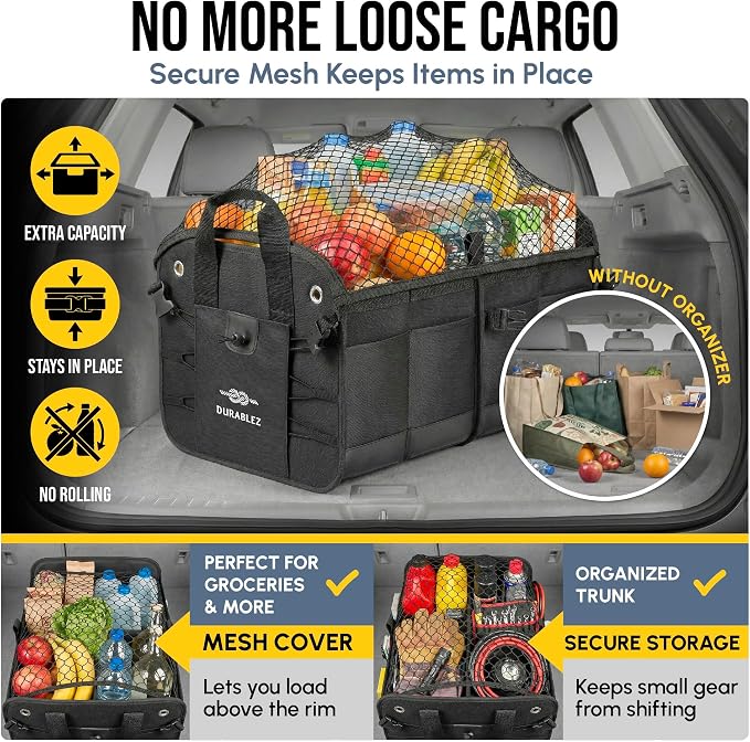 Trunk Organizer 5-Section Modular XL Car Storage System – Extra Large Cargo - Image 6