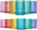 Khen Hobnail Beaded Highball Drinking Tumbler Glasses | Set of 12 | Color by Khen