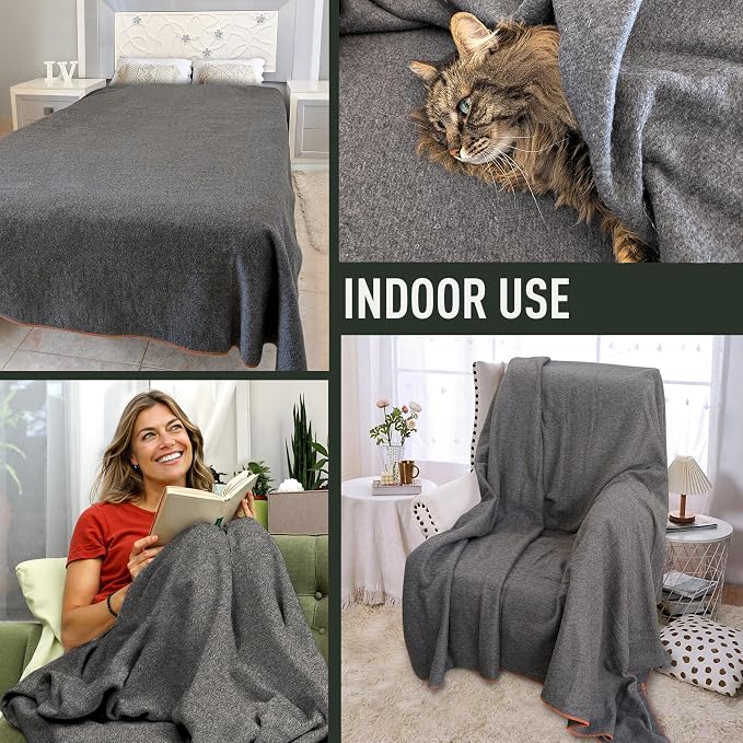 Large Military Wool Blanket - Image 3