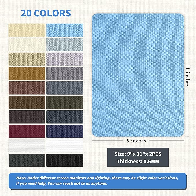 KING MOUNTAIN Canvas Repair Patch 9 x11 Inch 2 Pcs Self-Adhesive Waterproof - Image 2