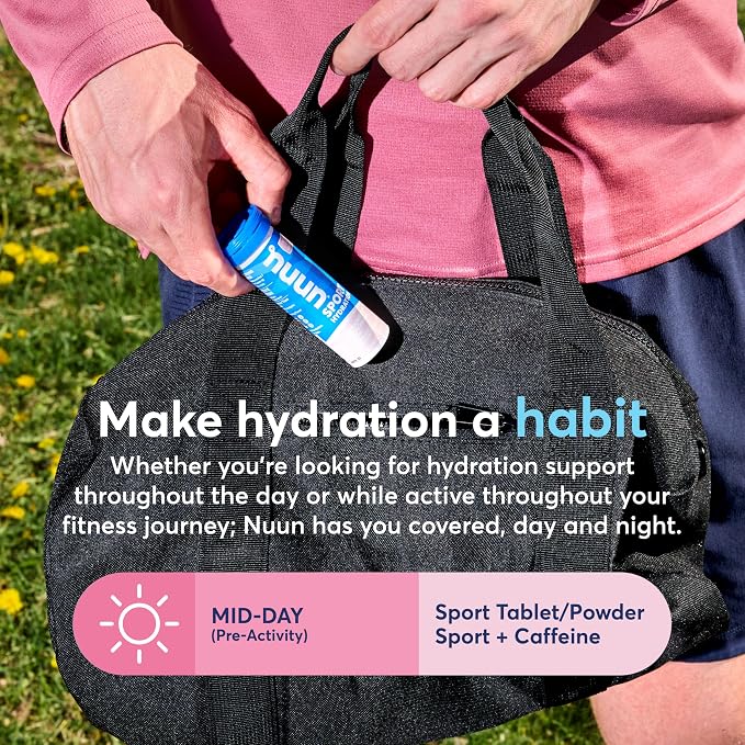 Nuun Sport + Caffeine Electrolyte Tablets – Dissolvable in Water, Variety Packs - Image 4